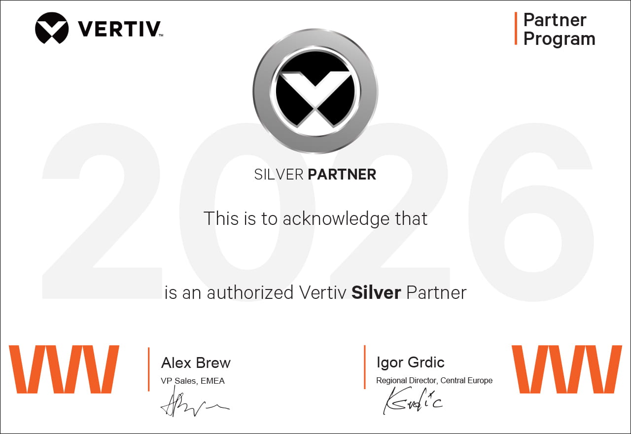 Zertifikat Vertiv