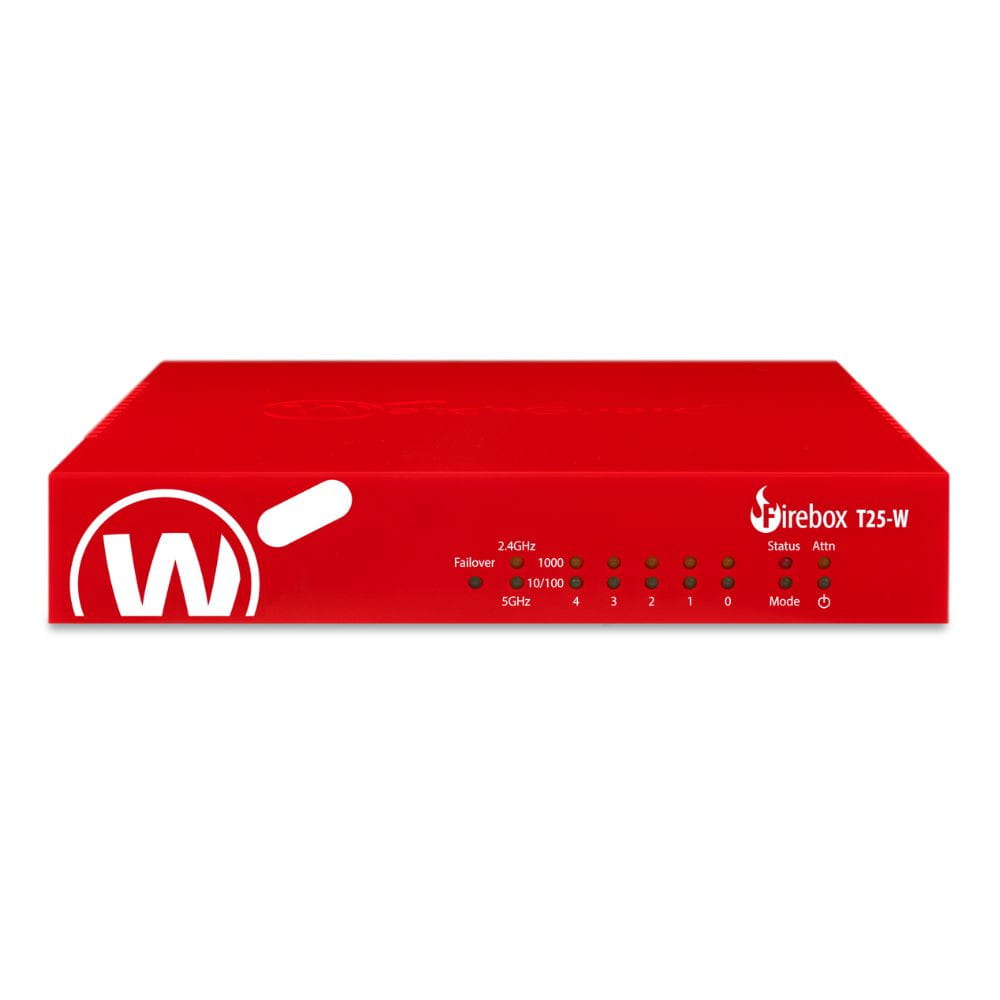 WatchGuard Firebox T25 Appliance Firewall Per Uffici E SOHO, 5 Porte Gb, VPN, Sicurezza Enterprise