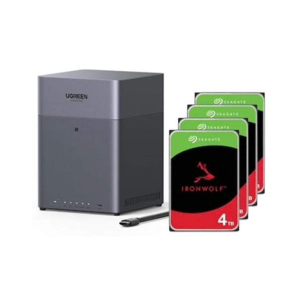 Ugreen NASync DH4300 Plus NAS System 4 baies incluant 4x Seagate IronWolf ST4000VN006 4 - Serveur de stockage