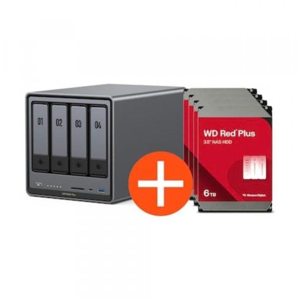 Ugreen NASync DXP4800 Plus NAS System 4-Bay inkl. 4x WD WD80EFPX HDD - 8 - Storage Server