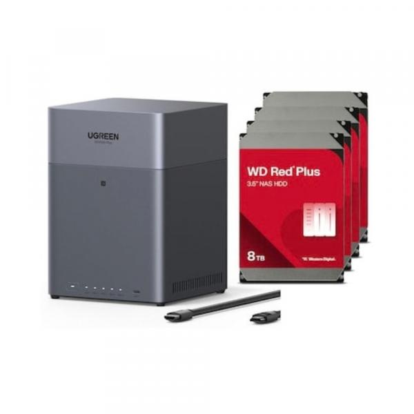 Ugreen NASync DH4300 Plus Sistema NAS 4-Bay inclusi 4x WD WD80EFPX HDD - 8 - Server di Storage