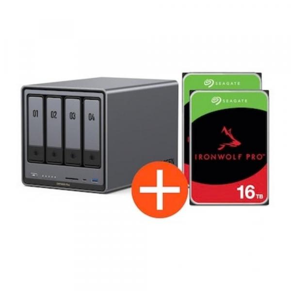 Ugreen NASync DXP4800 Plus NAS System 4-Bay incl. 2x Seagate IronWolf - Storage - Storage Server