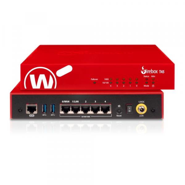 WatchGuard Firebox T45 with 5-yr Basic Security Suite (WGT45035)