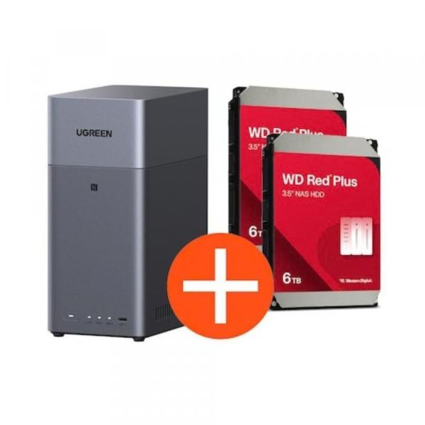 Ugreen NASync DH2300 NAS System 2-Bay inkl. 2x WD WD60EFPX HDD - 6 - Storage Server