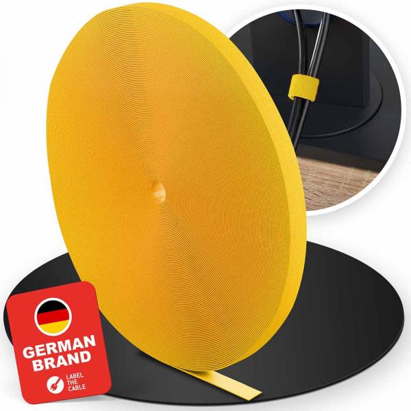 LTC PRO Roll Strap | Klettbandrolle, gelb, 25 Meter (PRO 1240)